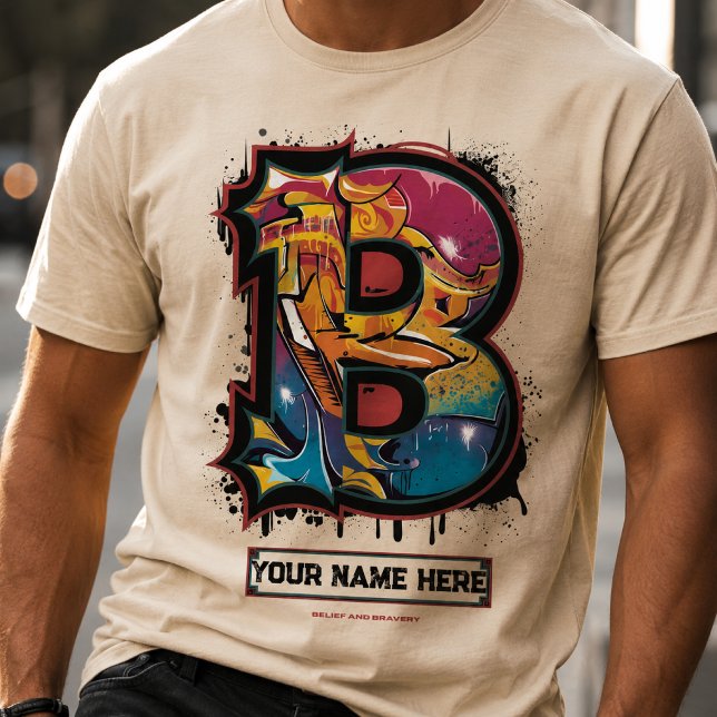 Reppa ditt namn: Anpassningsbar Graffiti-bokstav " T Shirt (Skapare uppladdad)