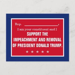 Representant Impeach President Trump-komponent Vykort