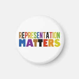 Representation är viktigt regnbågsdiversitet HBTQ Magnet