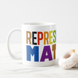 Representation är viktigt regnbågsdiversitet kaffemugg