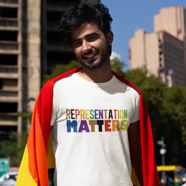 Representation Matters Rainbow Diversity Pride T Shirt (Skapare uppladdad)
