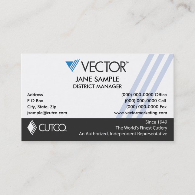 Representativa & chefvisitkortar visitkort (Framsida)