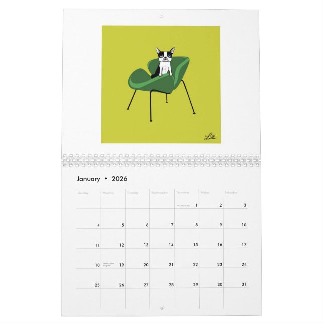 *reprinted* 2015 för MidcenturyBoogiekalender Kalender (Jan 2026)