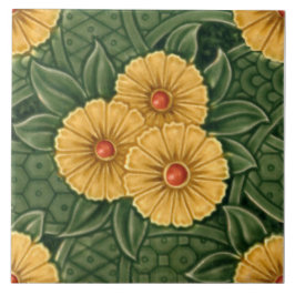 Repro Aesthetic Sherwin & Cotton Molded Majolica Kakelplatta