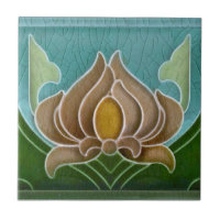 Repro Art nouveau Faux Relief Stylief Blommigt