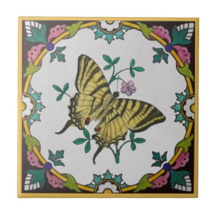 Repro Colorent Minton Swallowsvansfjäril Kakelplatta