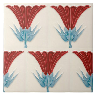 Repro German Art nouveau Jugendstill Frieze Gräns Kakelplatta