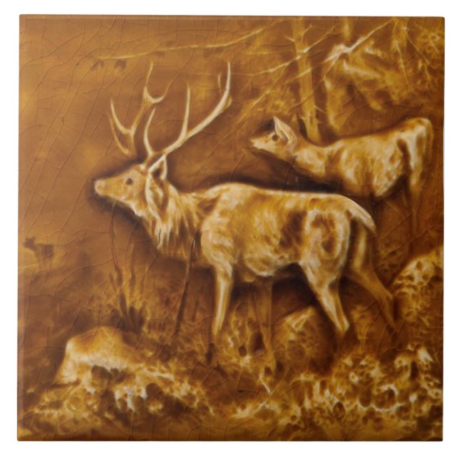 Repro Hamilton Art Tile arbetar med Faux Relief El Kakelplatta (Framsidan)