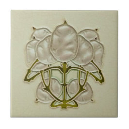 Repro Jugendstillart Art Noveau Silver Dollar Plan Kakelplatta