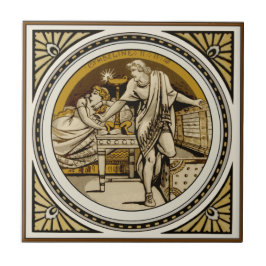 Repro Minton Shakespeare Cymbeline Bild Tile Kakelplatta