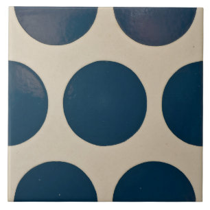 Repro portugisisk Blue Geometric Azulejos Polka Do Kakelplatta