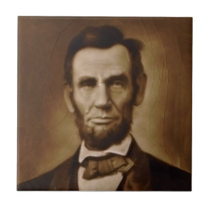 Repro Sherwin & Cotton Abe Lincoln Centennial Kakelplatta