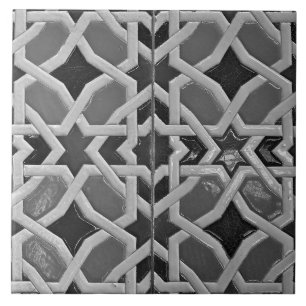 Repro Spain Geometric Azulejos Grått Kakelplatta