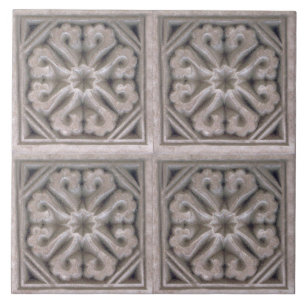 Repro Spain Maure Blommönster Tile Kakelplatta
