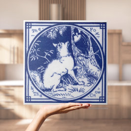 Repro Victorian Minton Tile med Varg Kakelplatta