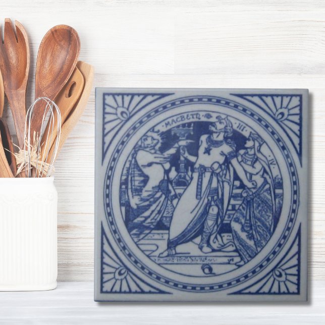 Repro Victorian Minton Tile Shakespeare Kakelplatta (Repro Victorian Minton Tile Shakespeare
)