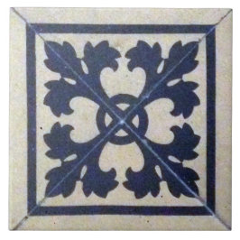Repro Victorian Tile Blue and White Delft Tile Kakelplatta