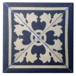 Repro Victorian Tile Blue and White Delft Tile Kakelplatta