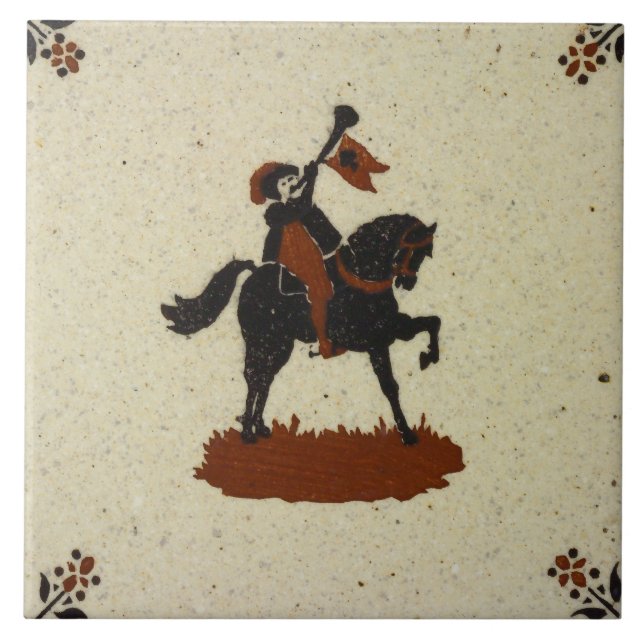 Repro Vintage Dutch Delft-plattor Kakelplatta (Framsidan)