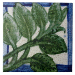 Repro Vintage Ro Trellis Blommigt De Morgan tiles Kakelplatta