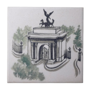 Repro Wellington Arch London Victorian Tile Kakelplatta