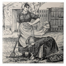 Repro WM Wise Land Village Life Potato Harvest