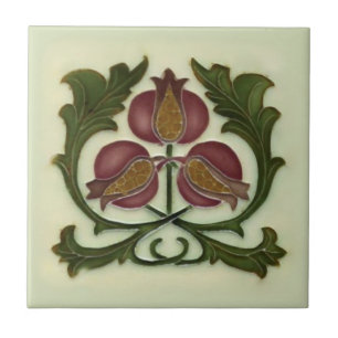 Reproduction antique Tile Art nouveau Kakelplatta