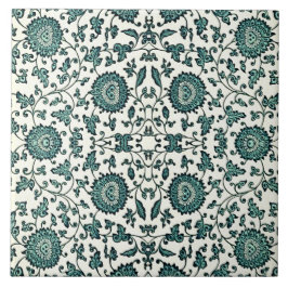 Reproduction art nouveau China Blommönster Reprodu Kakelplatta