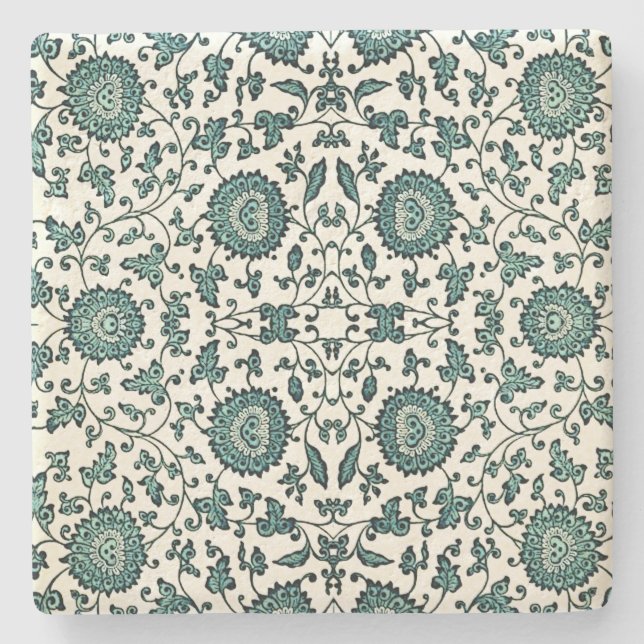 Reproduction art nouveau China Blommönster Reprodu Stenunderlägg (Framsidan)