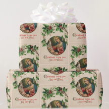 Reproduction baby Jesus Joy Vintage Card