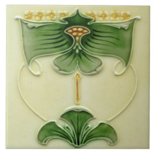 Reproduction is authorised provided the Art nouvea Kakelplatta