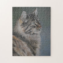 Reproduction Puzzle of Llong-Hated Cat Art Reprodu