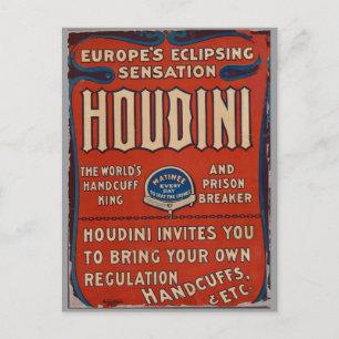 Reproduction Vintage affisch Houdin Vykort