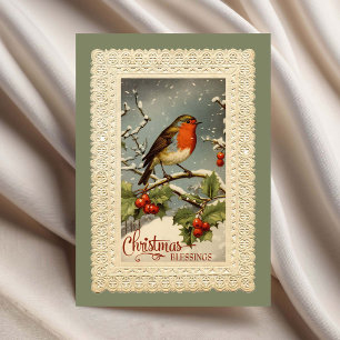 Reproduction Vintage Reproduction jul Blessings Kort