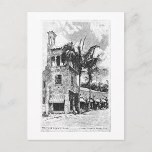 Reproduktion av Coral Gables Florida Vintage Postc Vykort