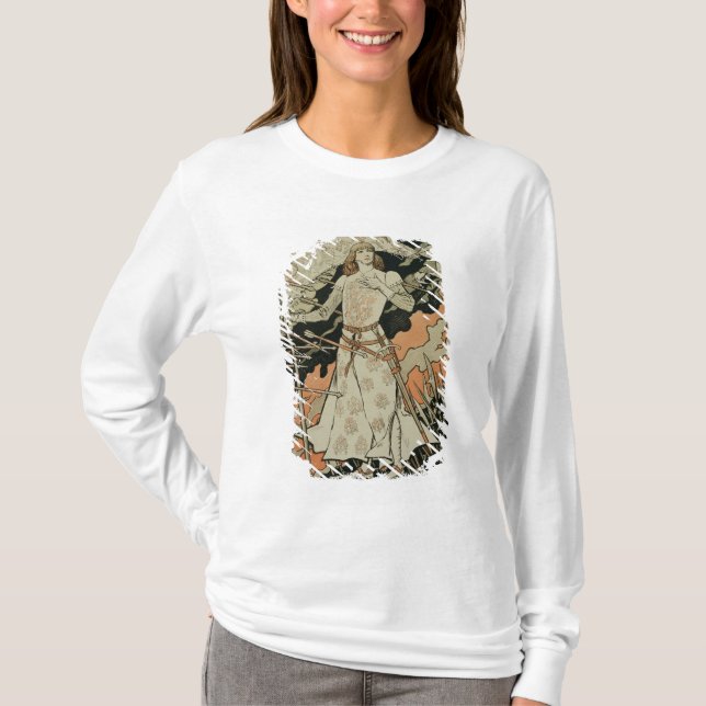 Reproduktion av en affischadvertizing 'Joan av Arc Tee (Framsida)