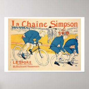 Reproduktion av en affischadvertizing 'Simpsonen Poster