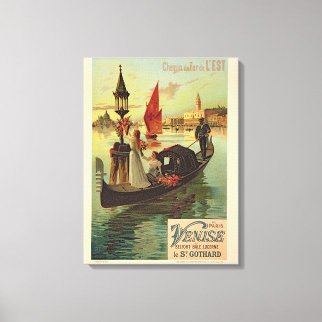 Reproduktion av en Poster reklam för Östran R Canvastryck (Framsida)