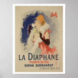 Reproduktion av en poster reklam "La Diaphane"