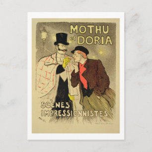 Reproduktion av en poster reklam "Mothu and Do" Vykort