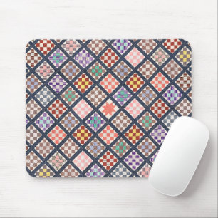 Reproduktion av en Vintage Quilt från 1886 Musmatta