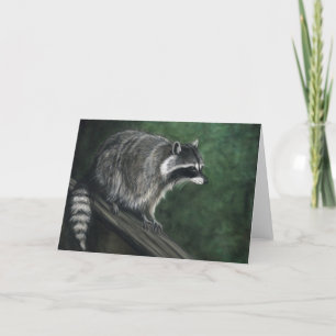 : Reproduktion tomma Notecard för Raccoon" Kort