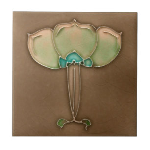 Reproduktionsantikviteten för art nouveau AN006 Kakelplatta