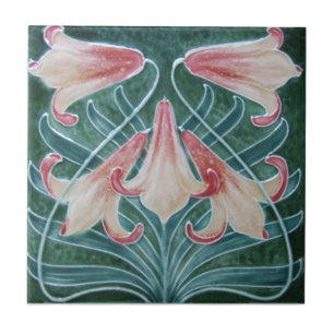 Reproduktionsantikviteten för art nouveau AN012 Kakelplatta