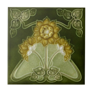 Reproduktionsantikviteten för art nouveau AN013 Kakelplatta