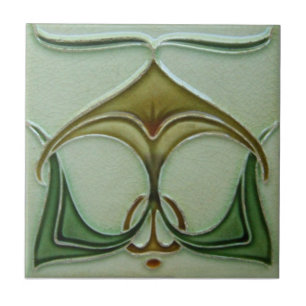 Reproduktionsantikviteten för art nouveau AN026 Kakelplatta