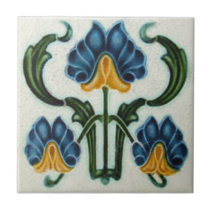 Reproduktionsantikviteten för art nouveau AN038 Kakelplatta