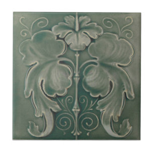 Reproduktionsantikviteten för art nouveau AN093 Kakelplatta