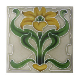 Reproduktionsantikviteten för art nouveau AN117 Kakelplatta