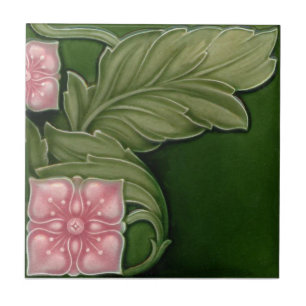 Reproduktionsantikviteten för art nouveau AN133 Kakelplatta